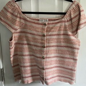 Madewell capped sleeve blouse